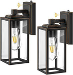 VIANIS Black Gold Dusk to Dawn Porch Light Wall Mount, Anti-Rust, UL Listed by VIANISLIGHTING