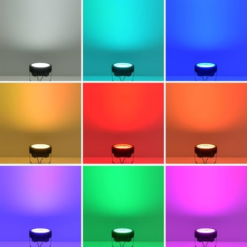 LED Wall Washer Light 144W RGBW Outdoor Spotlight, Outdoor ​Color Changing Stage Lights with Remote, Uplights for Weddings, Parties, Patio, Outdoor Wall,Landscape Lighting, IP65 Waterproof US 3-Plug - Image 6