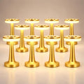 Riakrum 12 Pcs LED Cordless Table Lamp Bulk Rechargeable,Gold by Riakrum