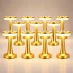 Riakrum 12 Pcs LED Cordless Table Lamp Bulk Rechargeable,Gold by Riakrum