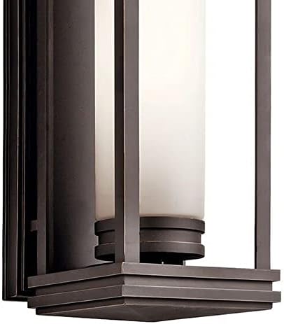 Kichler South Hope 28" 2 Light Outdoor Wall Light with Satin Etched Cased Opal Glass in Rubbed Bronze - Image 2