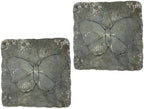 BestNest Athens Butterfly Stepping Stones, Cypress, Pack of 2 by BestNest
