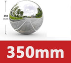 Stainless Steel Hollow Sphere Mirror Polished Decorative Metal Ball for Stair Railing Gate Fence Garden and DIY Projects,350mm - Image 2