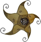 Moroccan Lamps & Sconces Handmade Leather Henna Lamp Ceilling Chandlier Sconce - Image 6