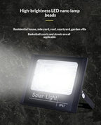 Solar Flood Light, IP67 Waterproof LED Security Light, Auto Dusk to Dawn, Wall Mount Outdoor Floodlight for Yard, Garden, Patio, Street (White, Model 500W) - Image 3