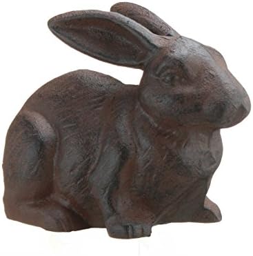 Full Bodied Cast Iron Rabbit Garden Figure by INsideOUT by Unknown