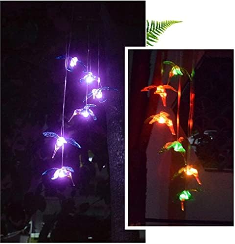 Wind Chimes Indoor Outdoor Solar Mobile LED Light Color Changing Wind Chimes Dragonfly Pendant Aeolian Bell Yard Garden Home Decoration Hanging Ornament - Image 6