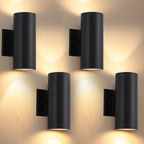 4 Pack Outdoor Sconce Lights for House, Modern Exterior by Easyusahome