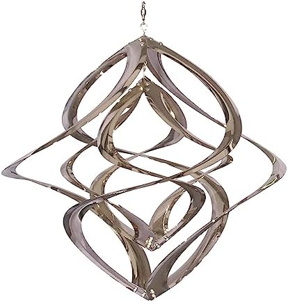 Red Carpet Studios The Original Cosmix Deluxe Helix Wind Spinner, Medium 14-Inch, Double Chrome by RedCarpetStudios