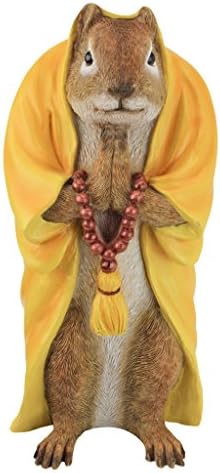 Design Toscano Sensei Monk Zen Garden Squirrel Animal Statue - Image 7