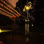 Flamingo Solar Wind Chimes for Outside Gifts for Women Mom Grandma Sister Crackle Glass Ball Flamingo Wind Chimes Solar Lights Outdoor Decor for Garden Backyard Patio Yard Porch, Birthday Gifts - Image 3