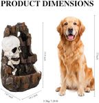 15.9" H Halloween Water Fountain Outdoor ＆ Indoor,Garden Fountain with LED - Image 3