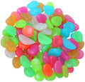 500pcs Glow in Dark Garden Pebbles Resin Decorative Stones by OSALADI