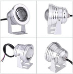 2 Pcs Submersible Fountain Lights - 10W Outdoor Pool Light, RGB Aquarium Lighting, with Remote Control Spotlight, IP68 Waterproof Underwater Pond Lamp, Landscape Light,(10W(220V)) - Image 4