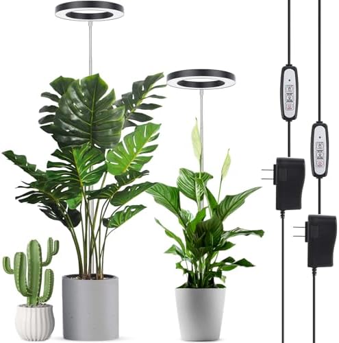 LORDEM Grow Light for Indoor Plants, Full Spectrum 6.3in Plant Light by LORDEMLEDPlantGrowLight