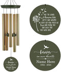 Personalized Dandelion Wind Chimes Memorial for Loss of Mom Dad by Astarin
