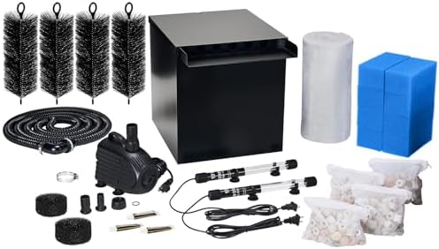 NFESOLAR Large Capacity Stainless Steel Pond Waterfall Filter System by NFESOLAR