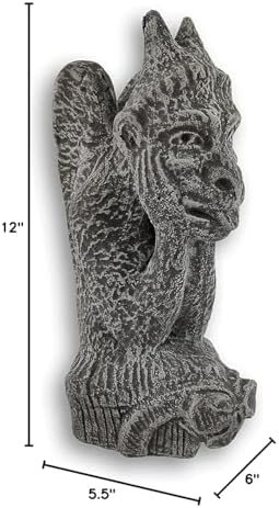Private Label Le Penseur de Notre Dame Gargoyle Concrete Statue - Image 5