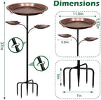 Bird Bath for Outside,2-in-1 Detachable Bird Feeder,Antique Bronze - Image 3