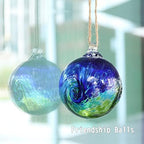 VCUTEKA Hanging Garden Gazing Ball, Glass Witch Ball for Outdoor Decor, 6" - Image 2