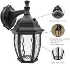 Maxxima LED Black Outdoor Wall Light, 580 Lumens 3000K, Dusk to Dawn Sensor - Image 6