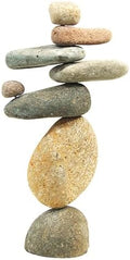 Ancient Graffiti Eight-Stone Balancing Cairn - Indoor/Outdoor Garden Decoration by Ancient+Graffiti