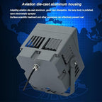 Rotation Spotlight - Spotlight Led Beam Light, 110-230V LED Long Distance Spotlight Outdoor Building Wall Washer, IP67 Waterproof Porch Beam Lights, for Hotel Villas(Cold Whit) - Image 5