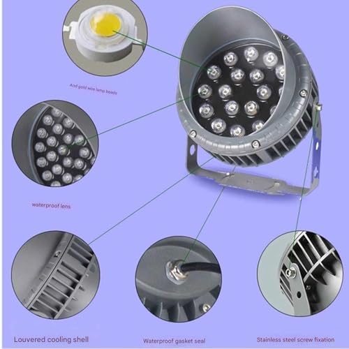 4‑LED 2‑in‑1 Waterproof Solar Spotlight Outdoor Landscape Security Light - Image 2