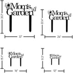 Custom Patio Meta Sign with Stake, Bee and Butterfly Decoration, Farmhouse Yard Art - Personalized Gardener Name, Gift for Mom & Grandma - Image 3