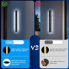 Exterior Wall Lights for House - 2pack 47.3inch Long Strip Modern Outdoor Light Wall Fixture Sconce, Dimmable Outside Garage Exterior Lights, Black Wall Mount Lighting for Porch Corridor, Garage - Image 3