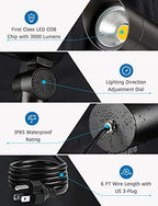 SUNVIE 30W Outdoor LED Spotlight 120V Waterproof Landscape Spotlights 3000LM Ultra Bright Spot Lights Outdoor 3000K Warm White Landscape Lights with 6 FT Cord for Flag Pole Tree Yard Path Garden Decor - Image 5
