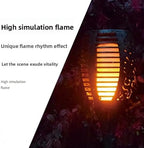 POCREATION Solar Way Lights 6pcs Outdoor Solar Torch Lights Realistic Flickering Flame Effect Auto On Off ABS for Garden Yard Walkway Patio Decoration - Image 5