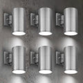 ASD 1 Light Cylinder Outdoor Sconce Lights, Steel 60W E26 ETL 6 Pack by ASDLightingCorporation