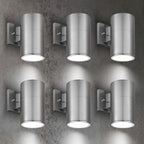 ASD 1 Light Cylinder Outdoor Sconce Lights, Steel 60W E26 ETL 6 Pack by ASDLightingCorporation
