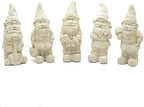 Garden Gnome with Mallet: Solid Durable Stone Statue with Vintage Texture. Sealed for Outdoors. Handcrafted USA. (Classic/White) - Image 7