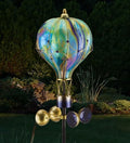 Regal Art & Gift Swirl Balloon Solar Spinner Stake, Metal Kinetic Outdoor by REGALARTGIFT
