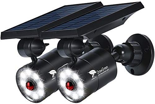 Solar Motion Sensor Lights Outdoor Waterproof by DrawGreen