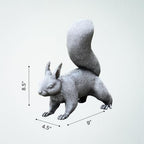 OLOMA Concrete Squirrel Garden Statue Realistic Handmade Outdoor Animal Sculpture Cement Chipmunk Yard Ornament Weather Resistant Lawn Decor Patio Flower Beds Walkways Porch Accent - Image 4