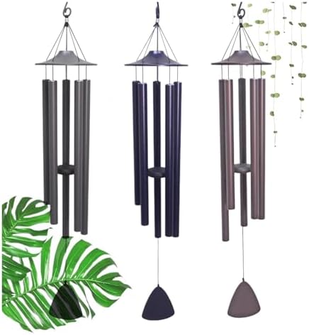 Deep Tone Windchime Wind Chimes Bells Adjustable Tone Wind Chime Pendant Balcony Hanging Ornament Garden Home Decorative(Blue) by Unknown