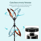 Wind Spinners Outdoor – Metal Large Wind Spinner with Stake for Yard and Garden, Garden Wind Sculptures & Spinners, Ideal Gift for Family (13'' W x 70.5'' H) - Image 3