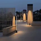 Outdoor Bollard Light Stainless Steel Slim Post Light Modern Pathway Light for Garden Lawn Walkway Yard Driveway Landscape Outdoor Lighting for Villas Hotels Courtyards Parks(Large) - Image 5