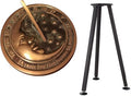 Solid Brass Moon and Stars Sundial with Stand 10 Inch Diameter by Unknown