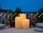 Flameless Pillar Candles Flickering with Remote Timer, Battery Operated LED Candles Up to 400 Hours, 3D Moving Flame Real Wax Candles. (Ivory with Dripping Tear) - Image 4