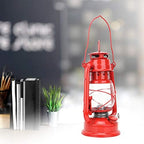 Oil Lamp, Paint Anti Oxidation Large Capacity Vintage Style Retro Kerosene Lamp Iron Glass Sturdy Exquisite Workmanship Kerosene Burning Lantern for Bar, Decoration, Gift(red) - Image 4