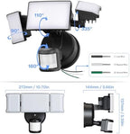 Olafus 65W Smart LED Flood Light Outdoor with Motion Sensor, 6500LM, 2700K-6500K WiFi Security Light Works with Alexa/Google, Motion Detector Lights with App Control, IP65 Floodlight Outside (Black) - Image 3