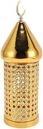 Asixxsix Wind Lantern, Handcrafted Iron Retro Design Metal Wind Lamp, Decorative Hanging Lantern with Protection for Outdoor Patio Indoor Home Decor Weddings (M) - Image 2