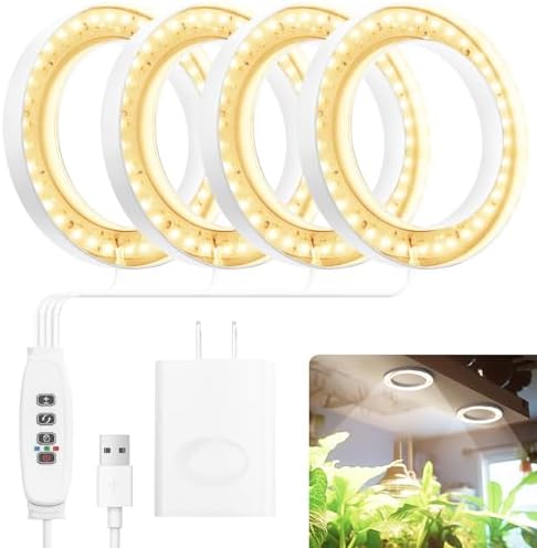 Mosthink 6.3" Ceiling Grow Lights for Indoor Plant Full Spectrum by Mosthink