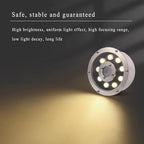 LED Ring Fountain Light - Submersible Underwater Pond Lights, IP68 Waterproof Stainless Steel Colored Spotlight, AC12V-24V Middle Hole Pool Lights, For Fountains/Landscape Illumination(15W(ac12v)) - Image 4