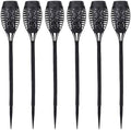 POCREATION Solar Way Lights 6pcs Outdoor Solar Torch Lights Realistic Flickering Flame Effect Auto On Off ABS for Garden Yard Walkway Patio Decoration by POCREATION