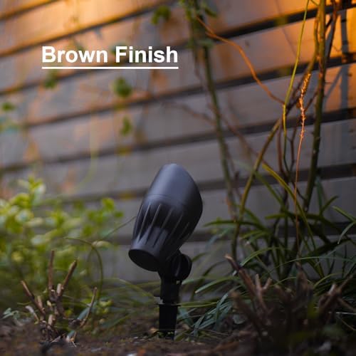 GOODSMANN Low Voltage Landscape Flood Lights 5W LED 8PK Outdoor Spotlight 2700K Warm White Replaceable LED Bulbs Outside Hardwired Lighting with Metal Stake Cable Connector Replaceable - Image 5
